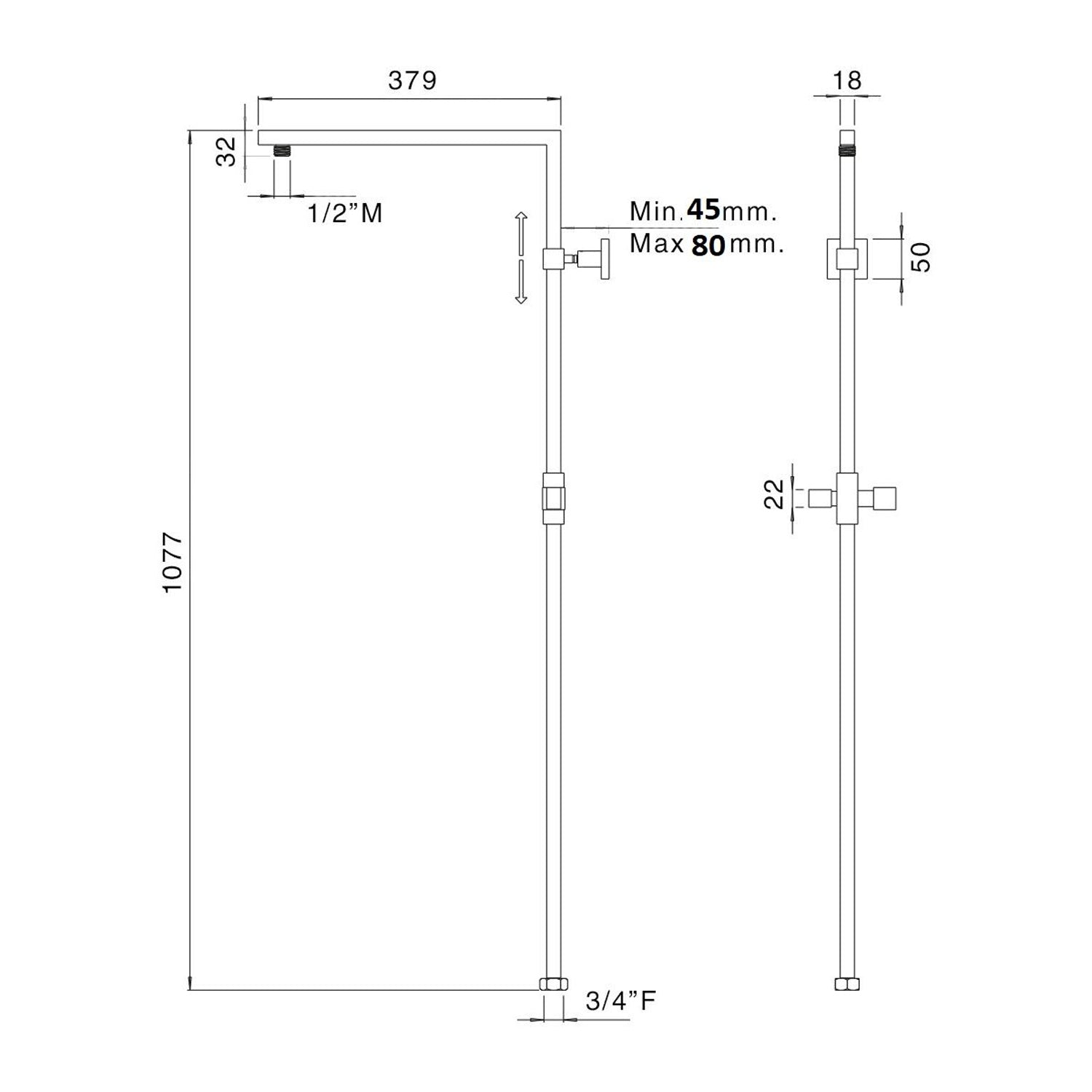  deviatore e attacco 3/4"F by CeramicStore | Lo specialista del tuo bagno