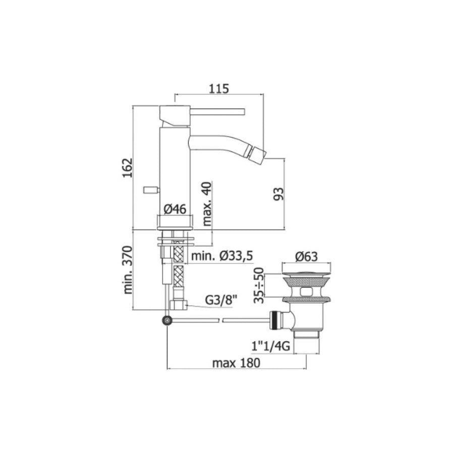  Set di miscelatori lavabo alto e bidet Paffoni Light by CeramicStore | Lo specialista del tuo bagno