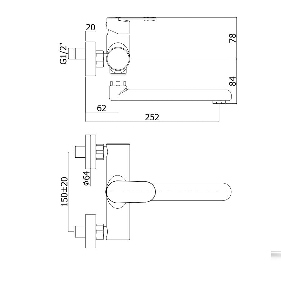  Miscelatore Lavello a muro Paffoni Candy CA161CR by CeramicStore | Lo specialista del tuo bagno