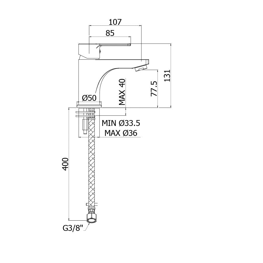  Miscelatore lavabo senza scarico Paffoni Red in ottone cromato by CeramicStore | Lo specialista del tuo bagno