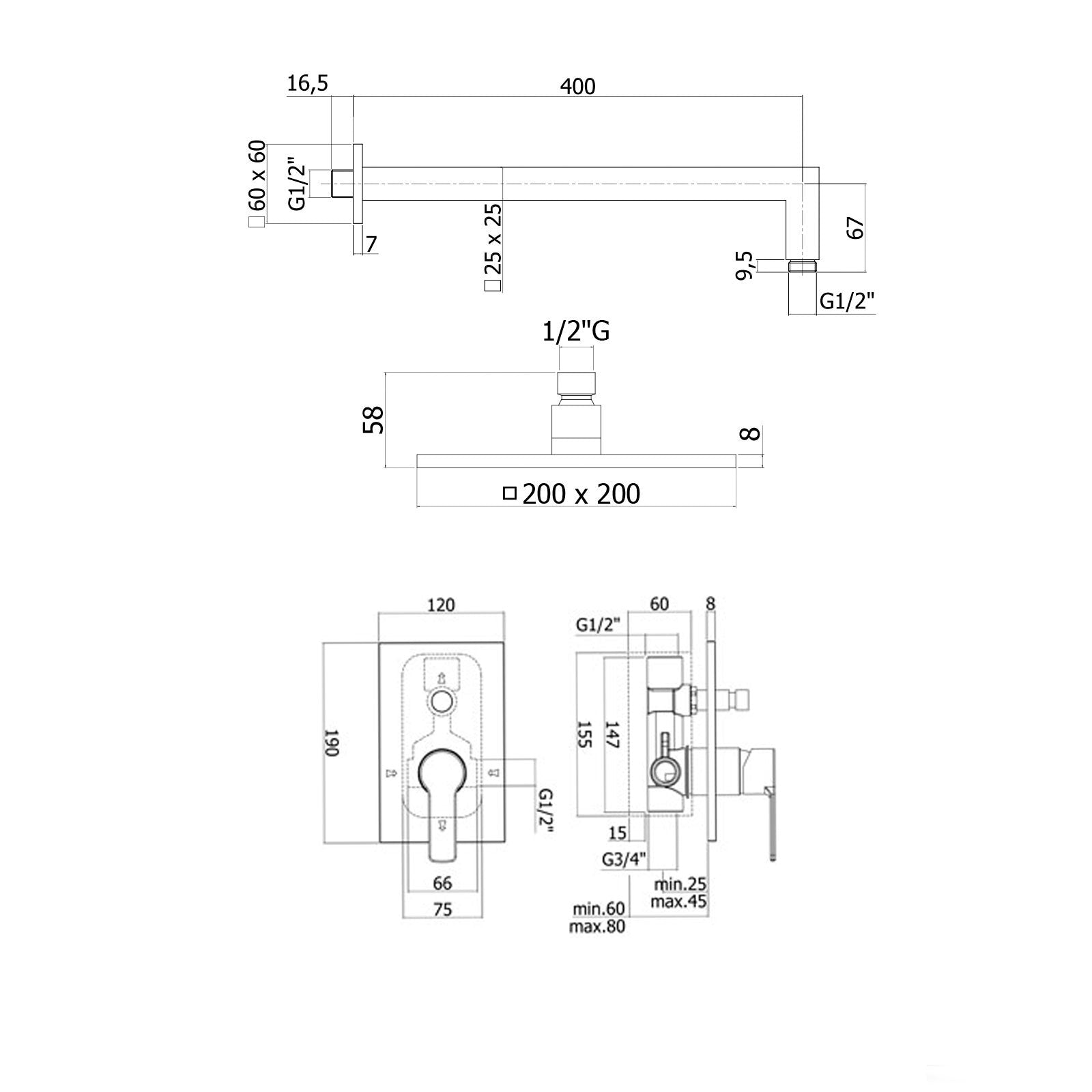  miscelatore con deviatore e set duplex by CeramicStore | Lo specialista del tuo bagno