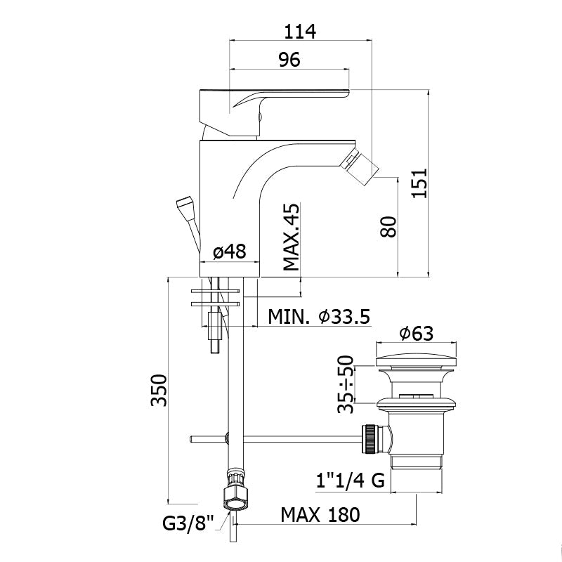  Set di miscelatori Paffoni Green lavabo alto e bidet by CeramicStore | Lo specialista del tuo bagno