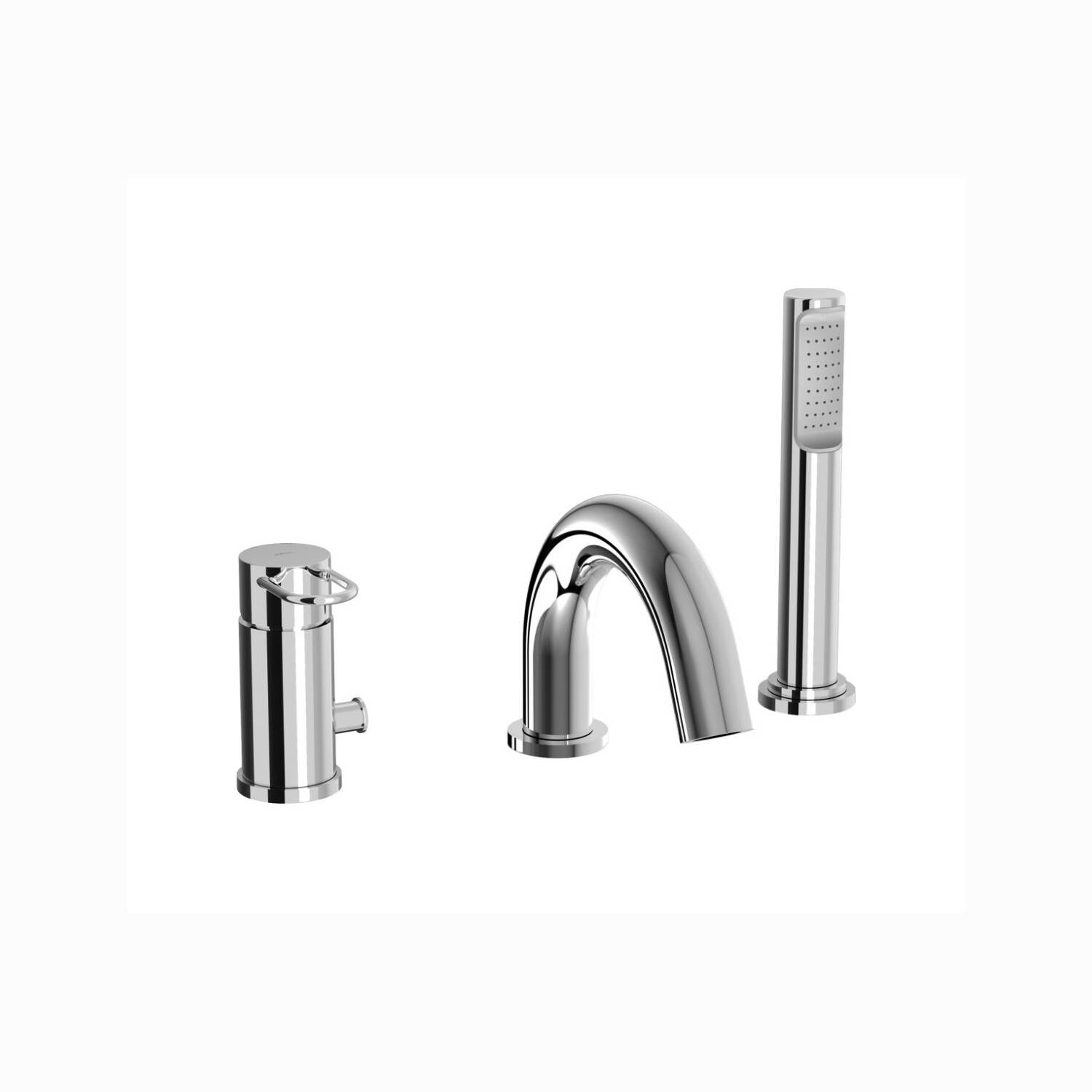 Miscelatore bordo vasca codice JK040LCR con doccia verticale serie Joker Cromo Paffoni by CeramicStore | Lo specialista del tuo bagno