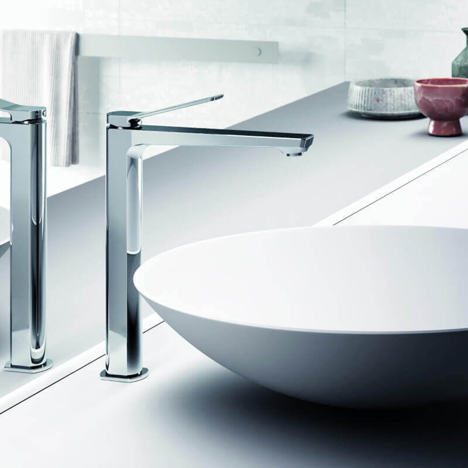  Miscelatore lavabo alto Paffoni serie Tilt con scarico Click Clack - Cromato by CeramicStore | Lo specialista del tuo bagno