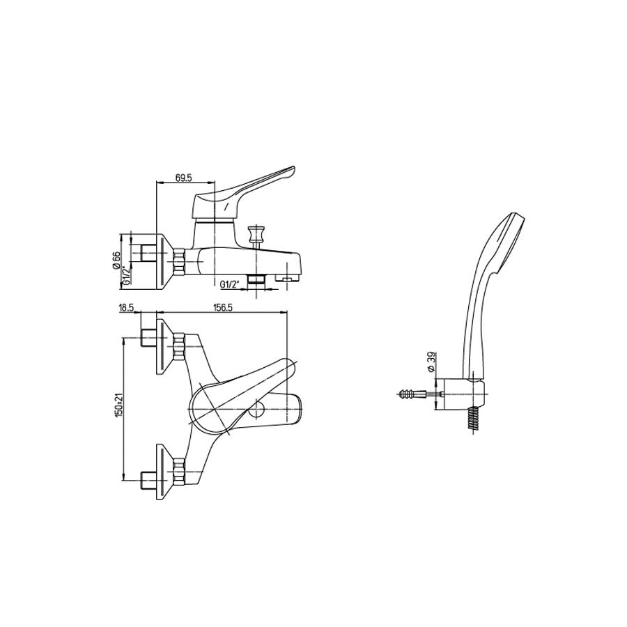  Bidet e Vasca Derby cartuccia ceramica by Argo Rubinetterie by CeramicStore | Lo specialista del tuo bagno