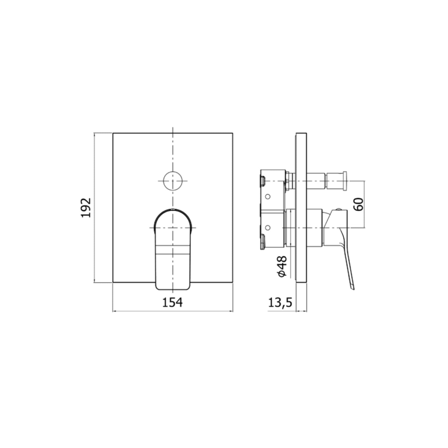  Set esterno miscelatore incasso doccia a 2 uscite Paffoni serie Tilt - Cromato by CeramicStore | Lo specialista del tuo bagno