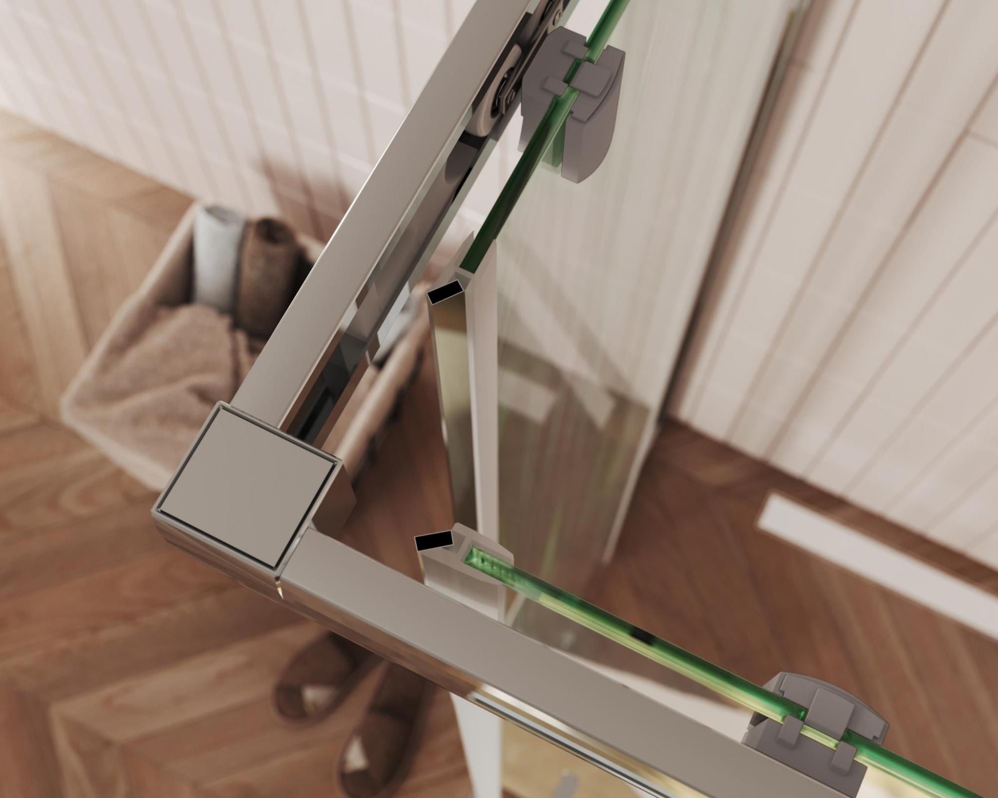  Box doccia modello Camille 80x120 cm in vetro trasparente e porte scorrevoli by CeramicStore | Lo specialista del tuo bagno