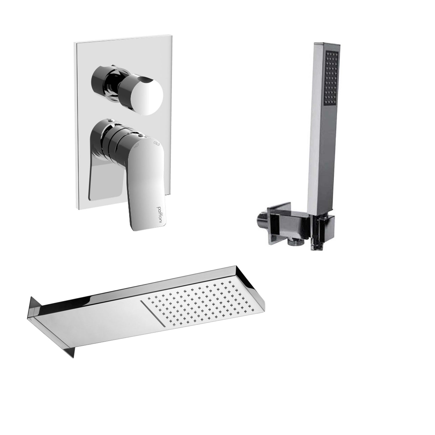 Kit doccia Paffoni serie Tilt con soffione con cascata
