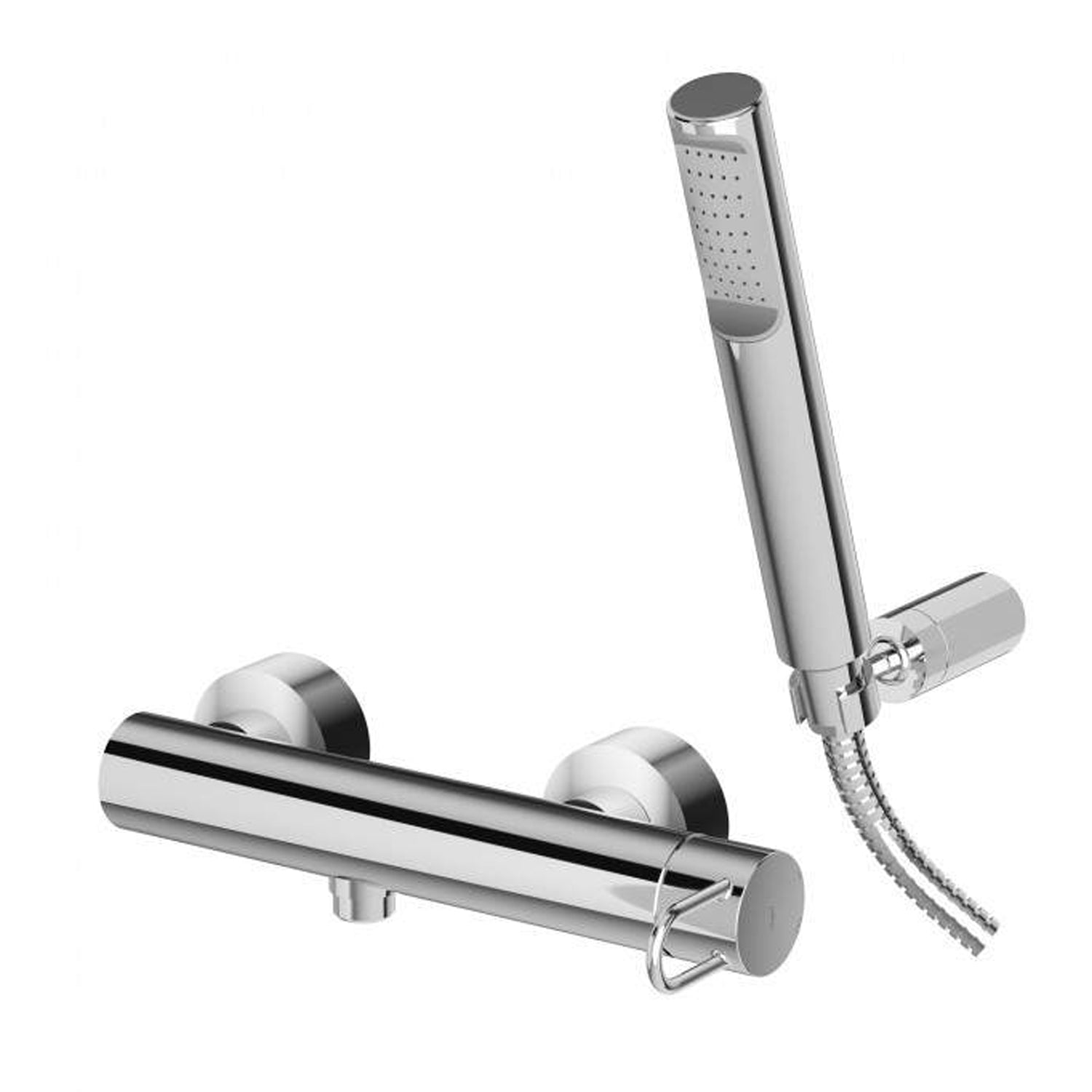 Miscelatore esterno doccia con doccetta e supporto snodato Paffoni Jocker cromato