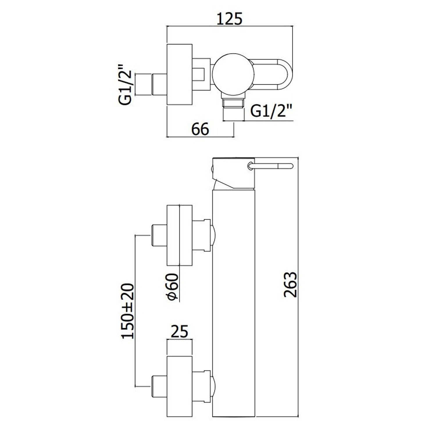 Miscelatore esterno doccia con doccetta e supporto snodato Paffoni Jocker cromato 2