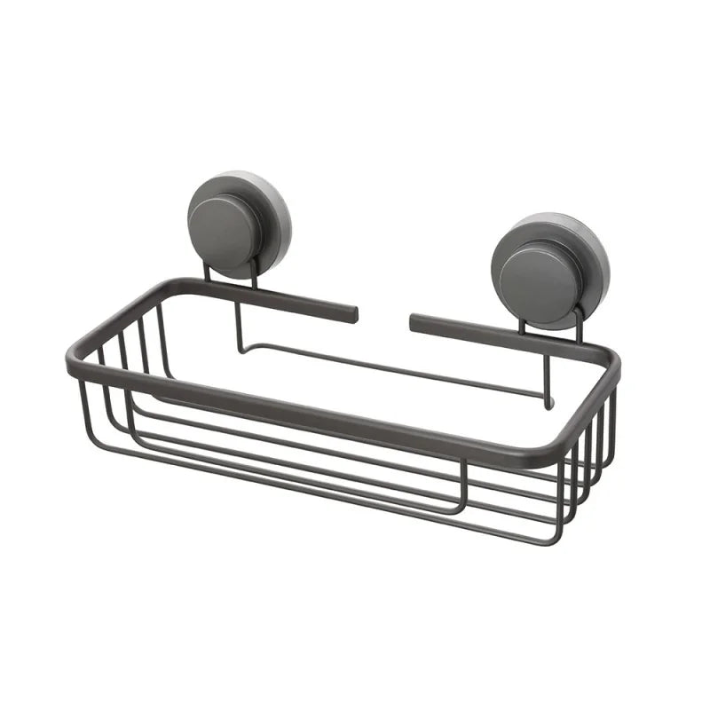 Portaoggetti doccia rettangolare in acciaio - Grigio Scuro