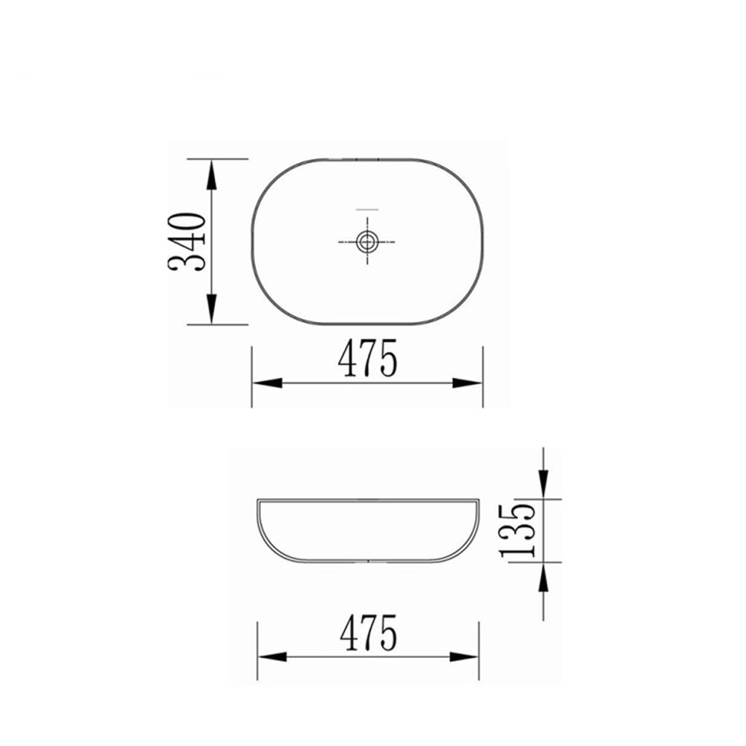 900233 - Composizione Bagno Sospesa Lunghezza 80 cm con Lavabo in Appoggio e Cassetti Soft-Close - Collezione Revival Cubi&co 2