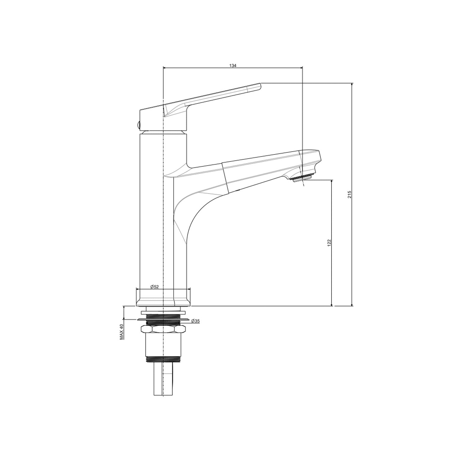  Miscelatore lavabo estraibile Paffoni serie Green - Cromato by CeramicStore | Lo specialista del tuo bagno