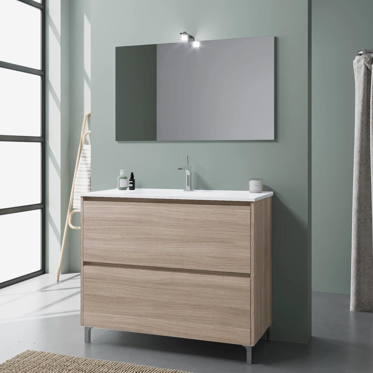 Mobile bagno Cubi&Co Berlino 100 con lavabo