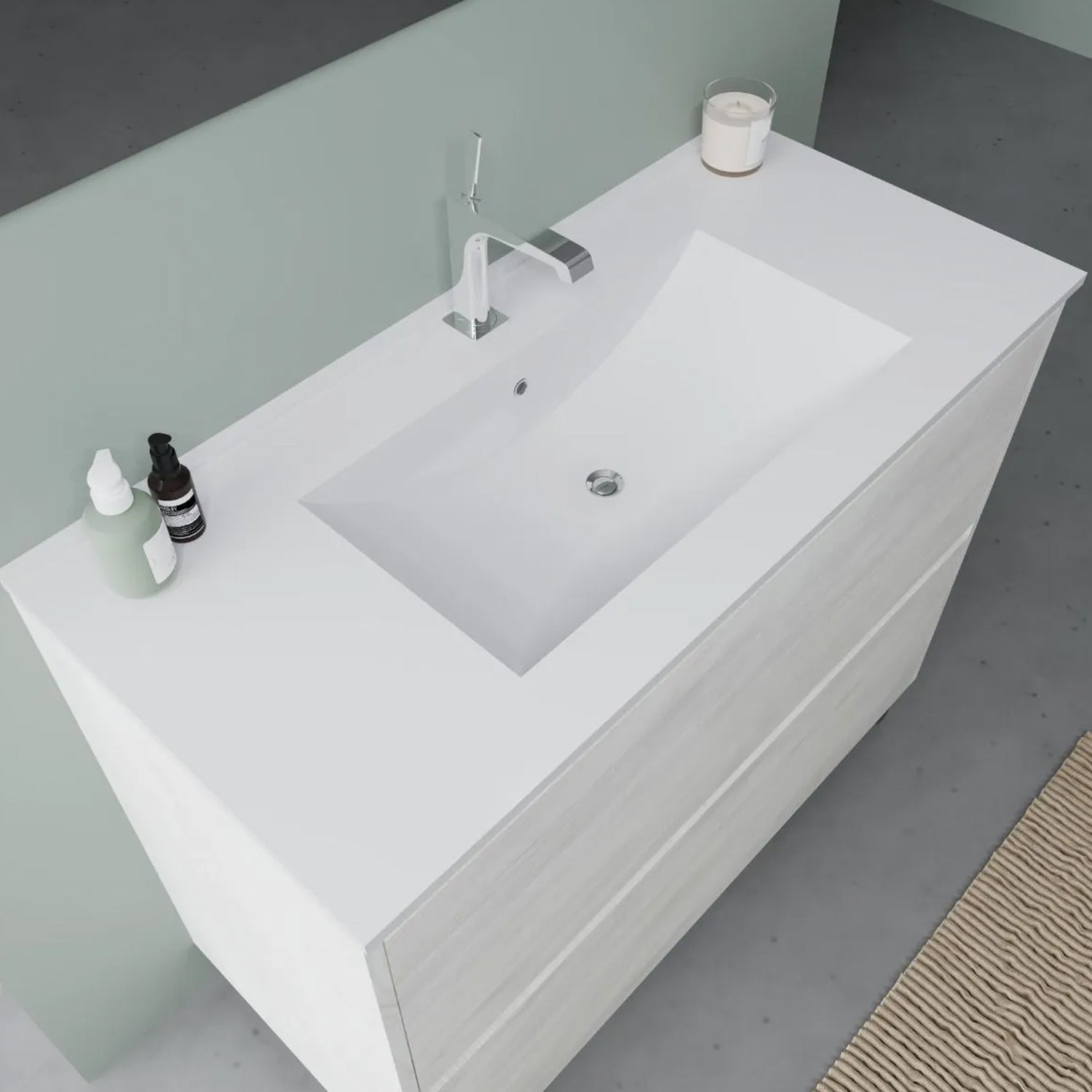  specchio e lampada - Rovere Bianco by CeramicStore | Lo specialista del tuo bagno