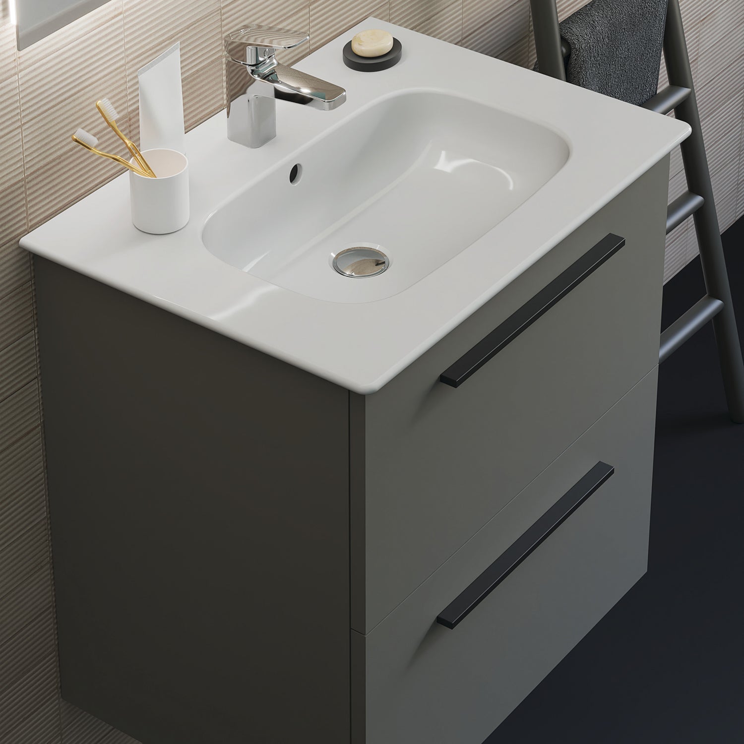 Lavabo top Ideal Standard i.life A 64×46 cm con foro miscelatore 2