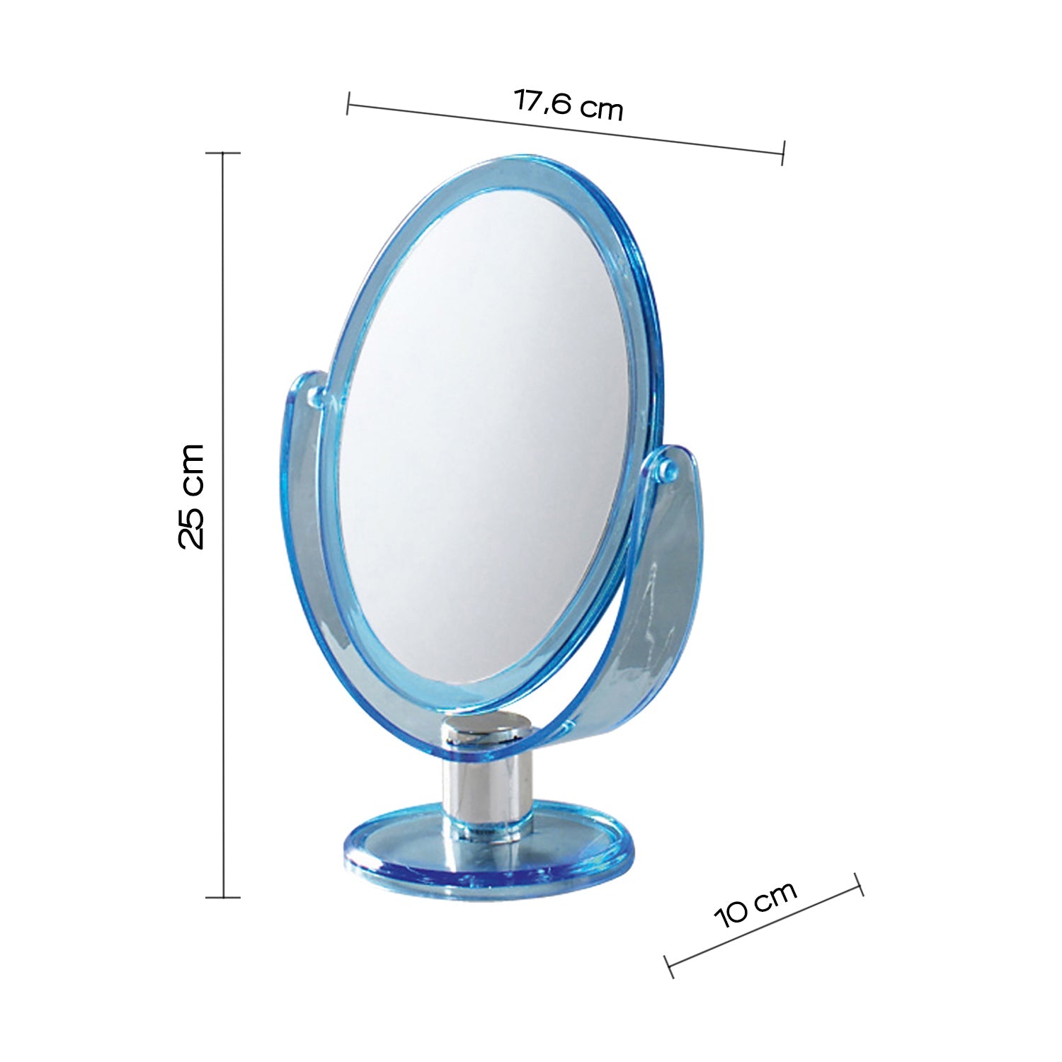  Specchio ovale ingranditore bifacciale di Gedy - Blu by CeramicStore | Lo specialista del tuo bagno