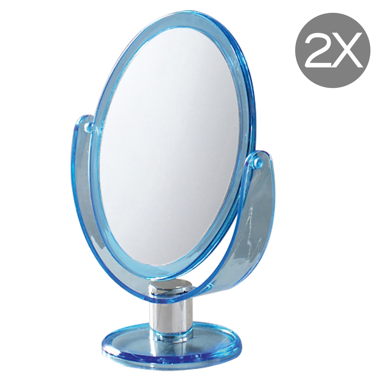  Specchio ovale ingranditore bifacciale di Gedy - Blu by CeramicStore | Lo specialista del tuo bagno