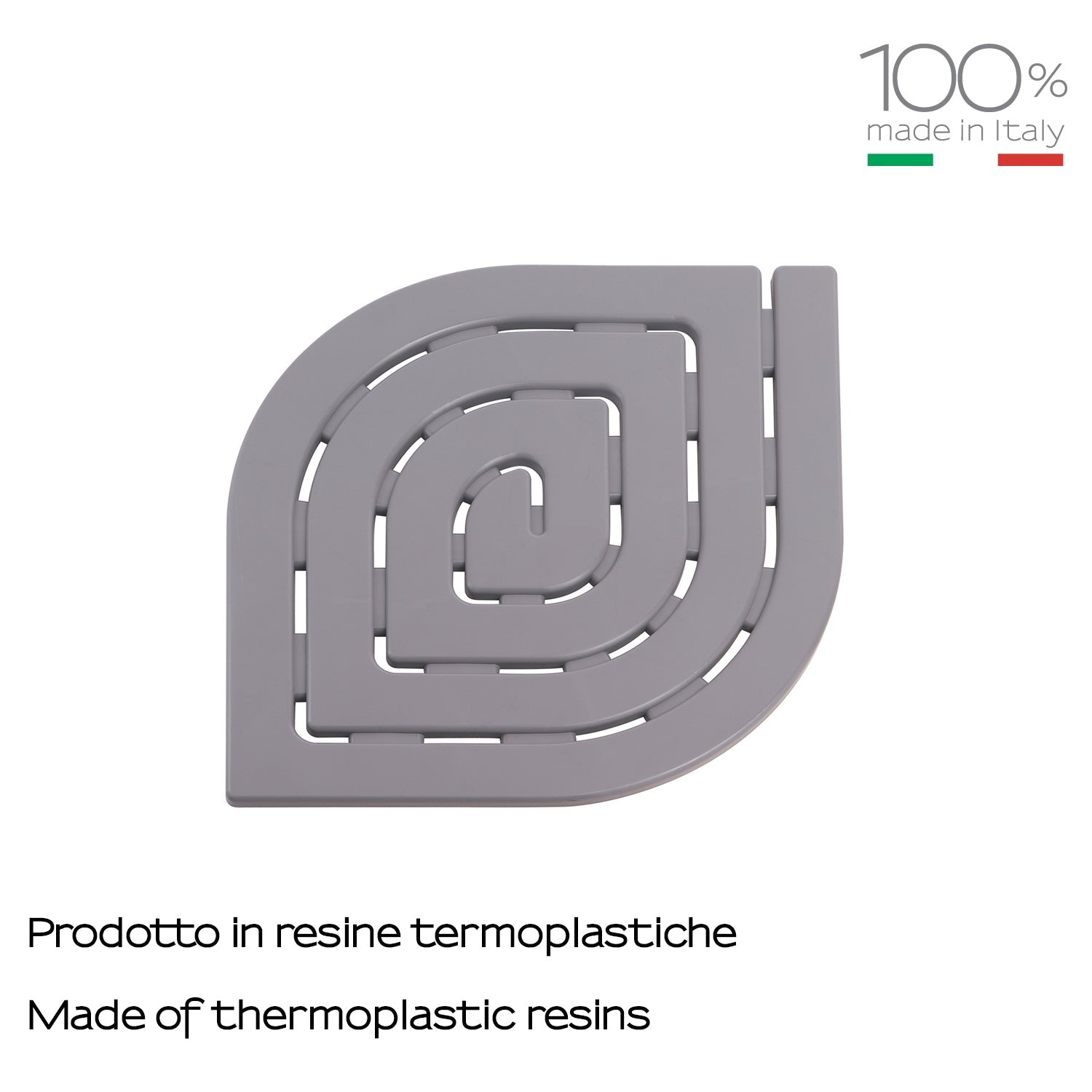  Pedana doccia 54.5x54.5 modello Spirale di Gedy - Grigio by CeramicStore | Lo specialista del tuo bagno