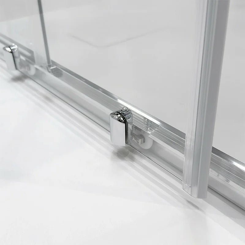 Box doccia semicircolare DocciaGo modello Treasure con porte scorrevoli, profilo cromo e vetro trasparente - 80x80 cm 6