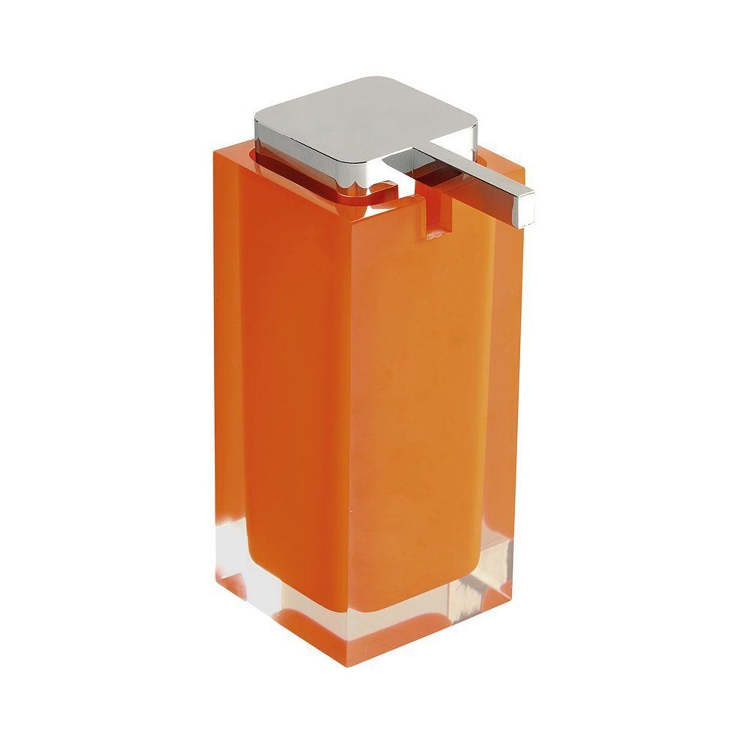 Dispenser sapone da appoggio in resina Gedy Linea Rainbow - Arancione