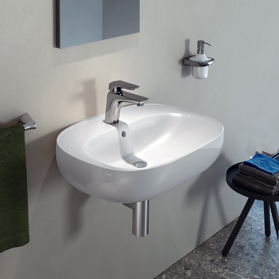  Lavabo sospeso ovale modello Illusion Rak Ceramics cm 65x44 by CeramicStore | Lo specialista del tuo bagno