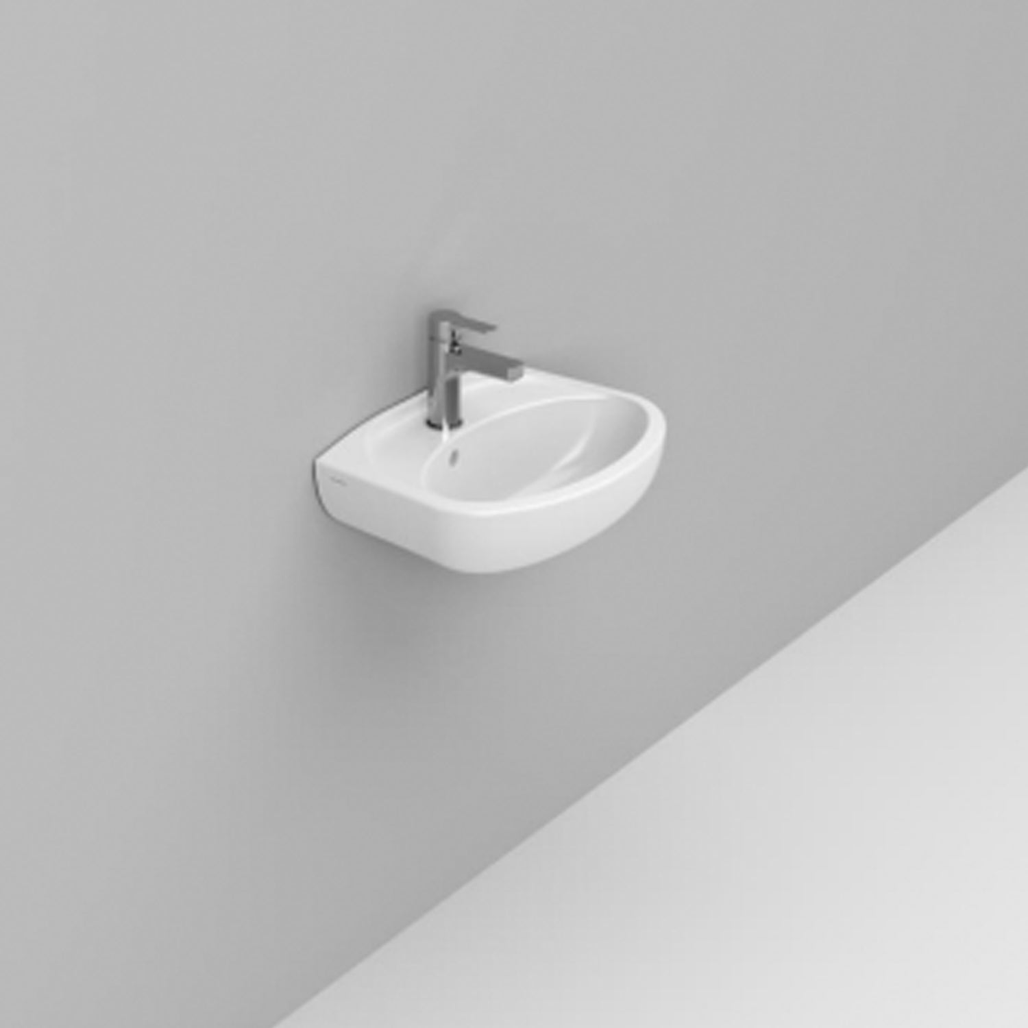 Lavabo sospeso modello Maddalena in ceramica 46x34 cm H. 17