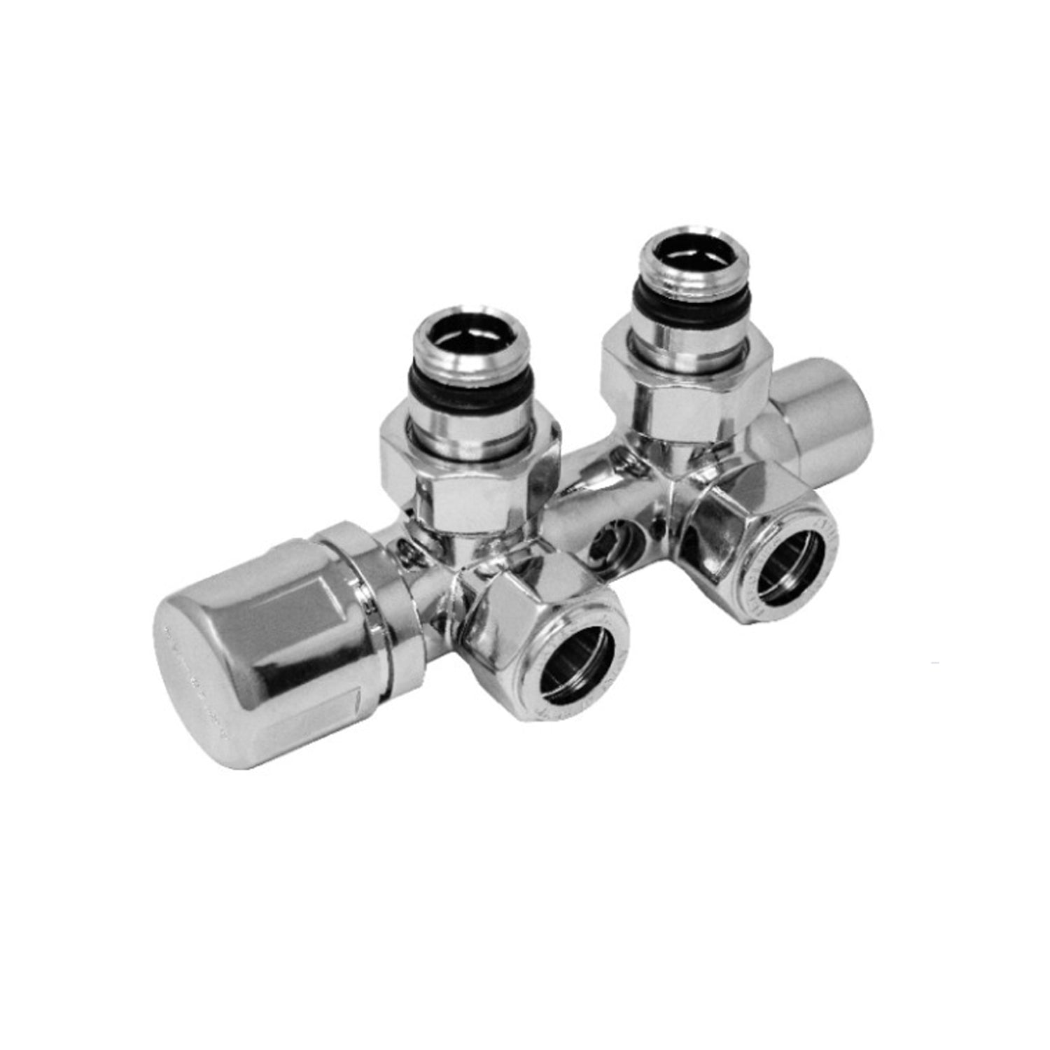  Kit Valvola-Detentore Termostatizzabile Monotubo/Bitubo con Testa Termostatica Cromo by CeramicStore | Lo specialista del tuo bagno