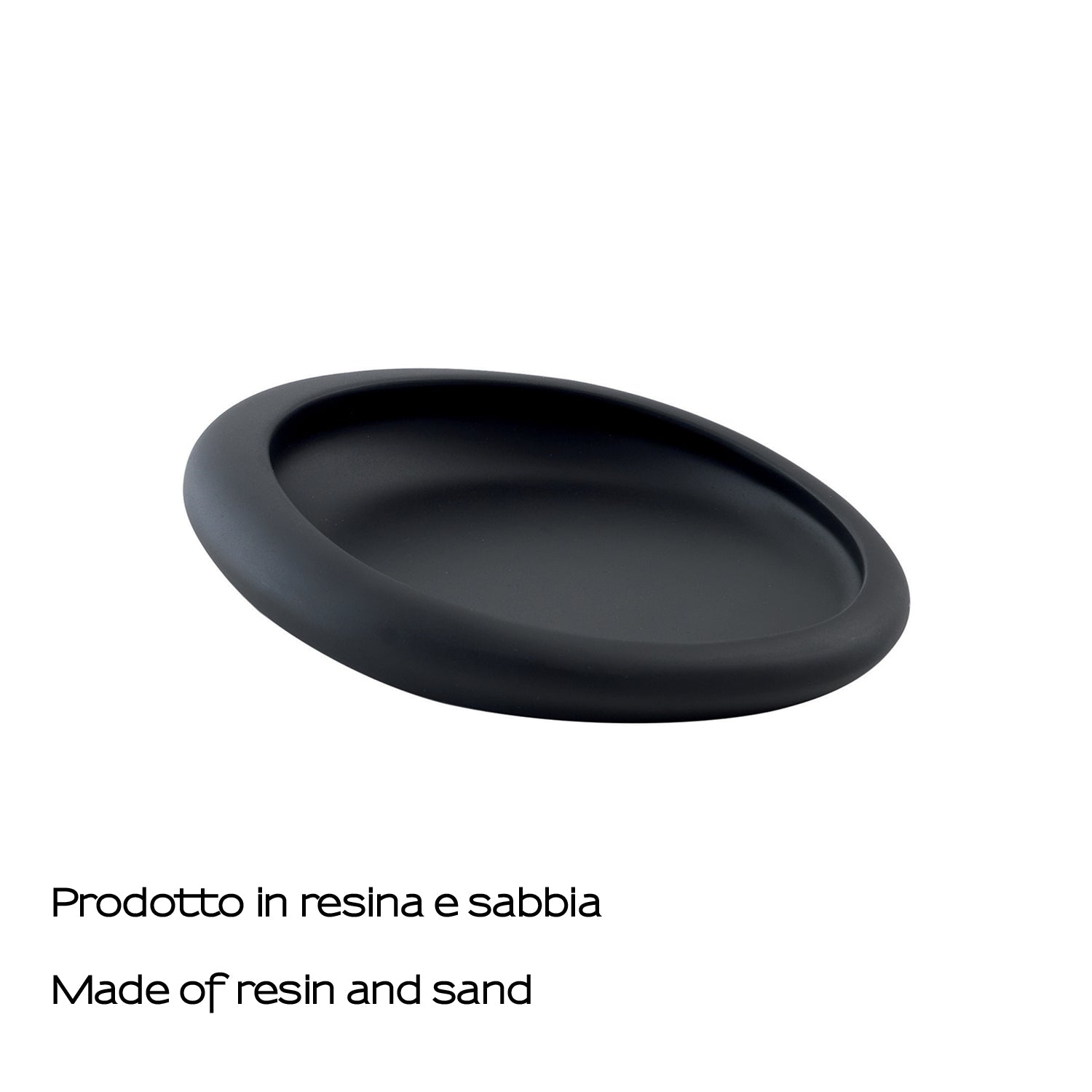  Portasapone da appoggio Gedy serie Iside - Nero Matt