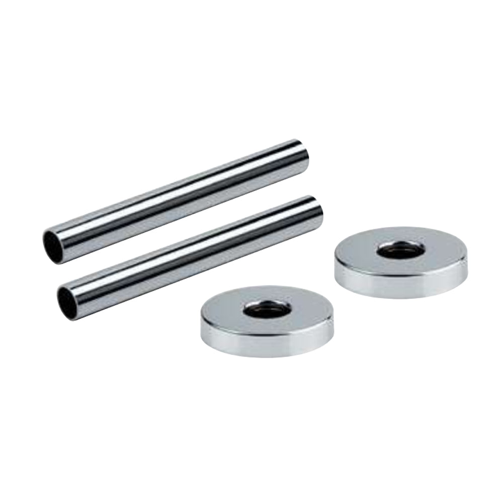 Kit copritubo per radiatori e termoarredo di qualsiasi interasse cromo lucido 5