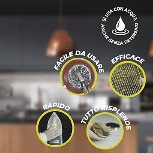 Spugna Bogox White - Pulizia delicata su cromature, rubinetti e vetri doccia 3