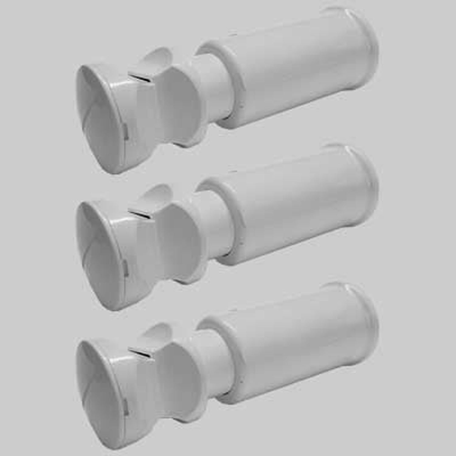 Kit di fissaggio per scaldasalviette dritto - Bianco