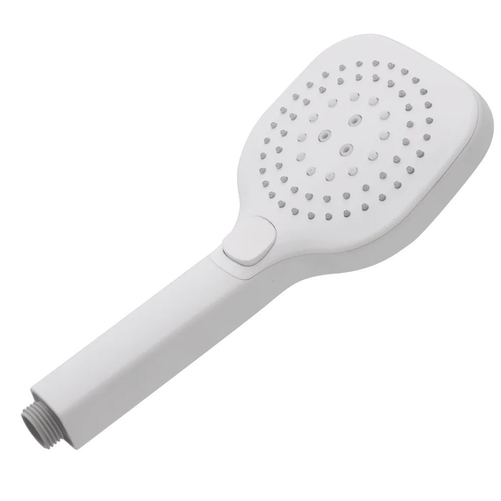 Doccetta quadrata 3 funzioni Anticalcare Serie Aqua Collection DocciaGo in ABS 25,5 x 11 cmâ€“ Bianco