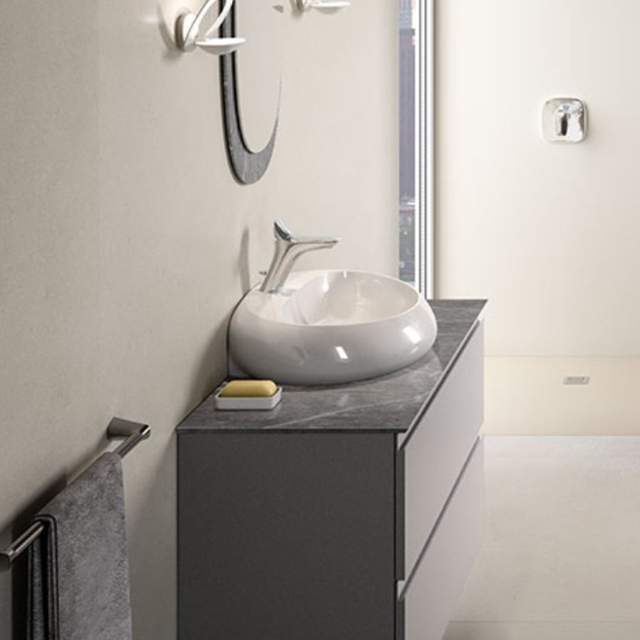 5 ceramica bianca lucida senza troppopieno by CeramicStore | Lo specialista del tuo bagno