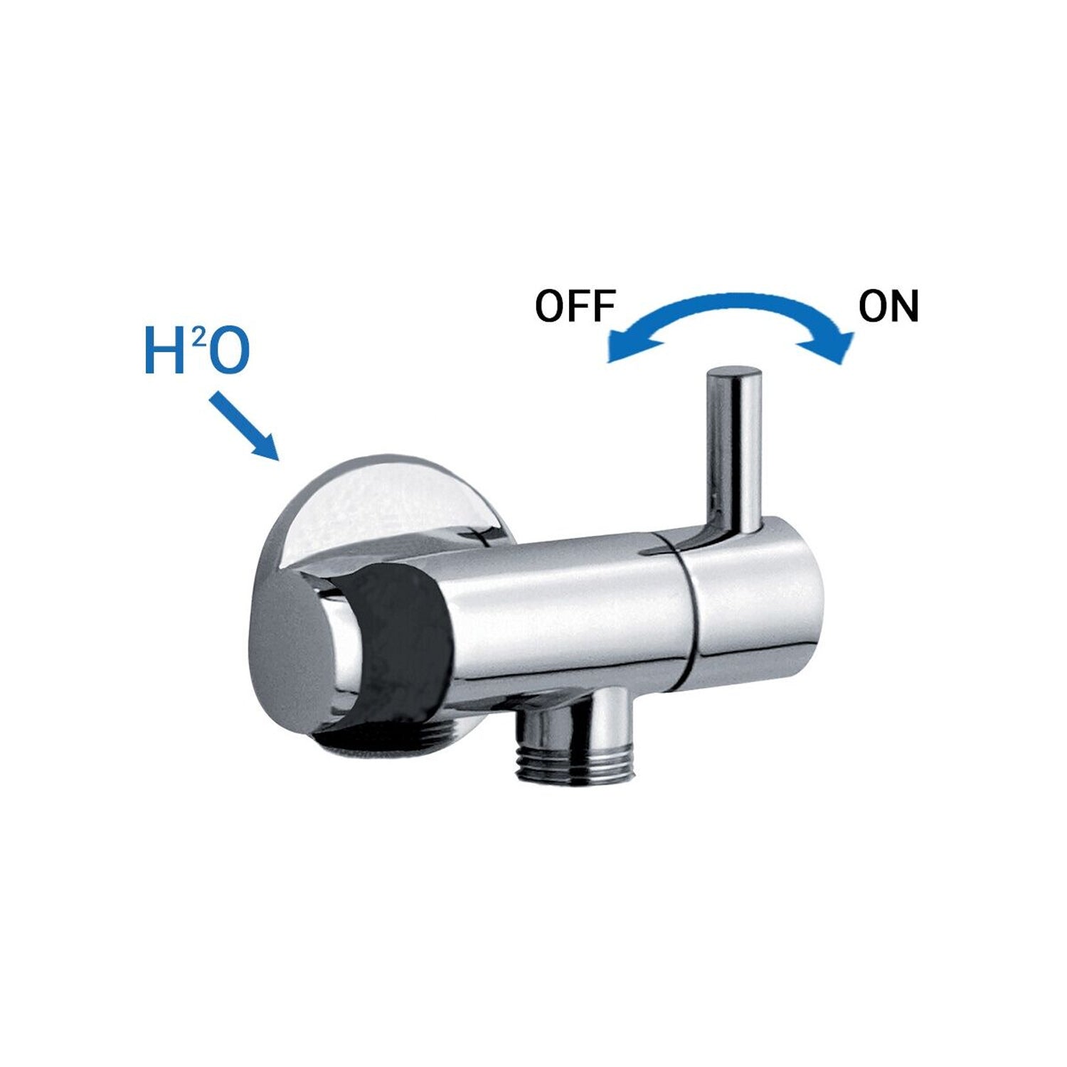  Rubinetto per idroscopino in ottone con supporto doccia acqua fredda oro by CeramicStore | Lo specialista del tuo bagno