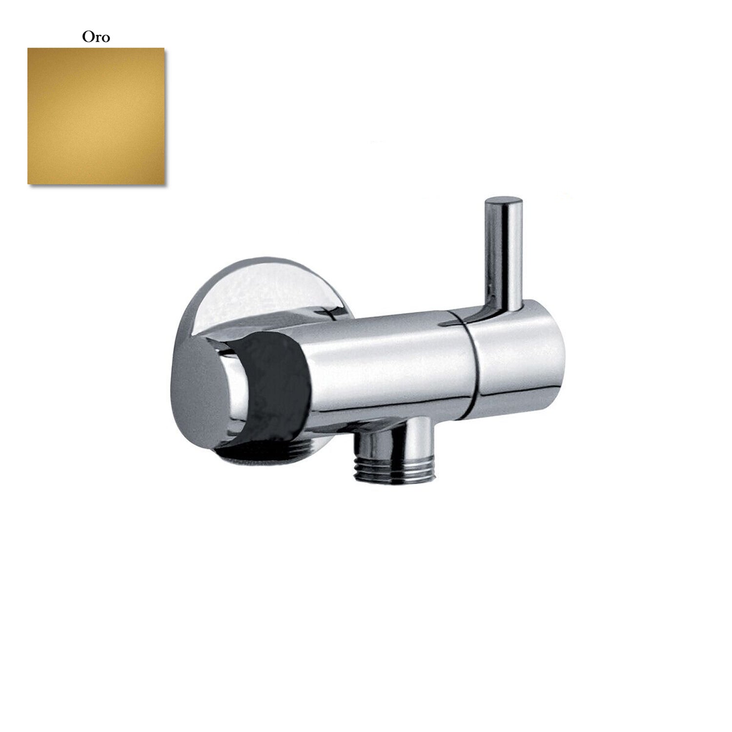 Rubinetto per idroscopino in ottone con supporto doccia acqua fredda oro by CeramicStore | Lo specialista del tuo bagno