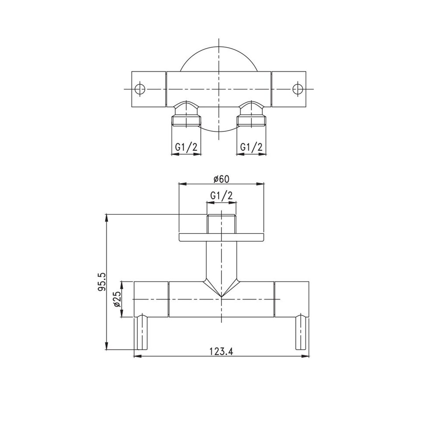  Rubinetto per idroscopino in ottone acqua fredda by CeramicStore | Lo specialista del tuo bagno