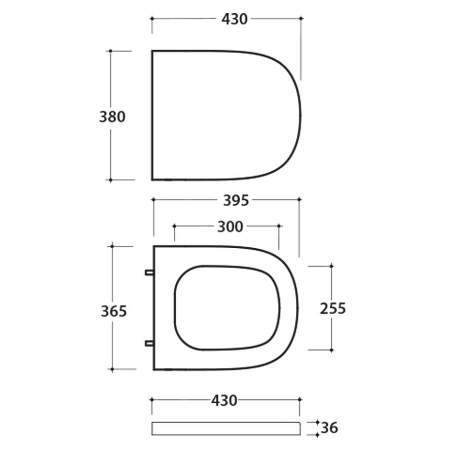  Coprivaso rimovibile STOCKHOLM chiusura soft close bianco