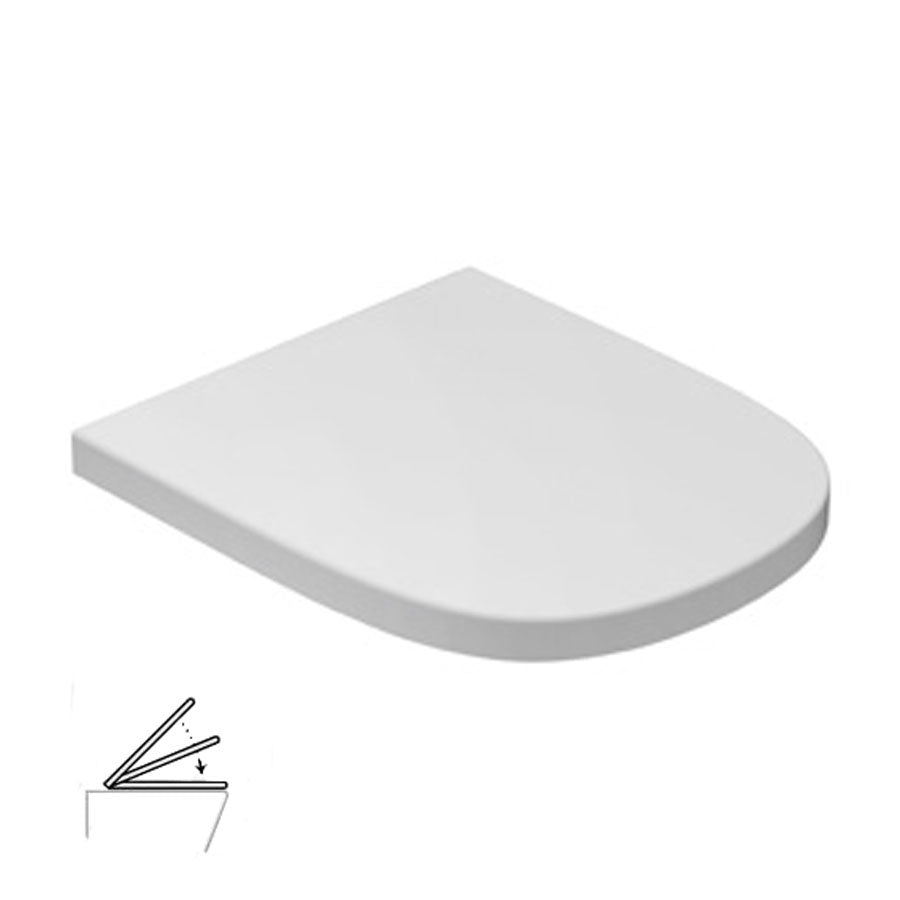 Coprivaso rimovibile STOCKHOLM chiusura soft close bianco