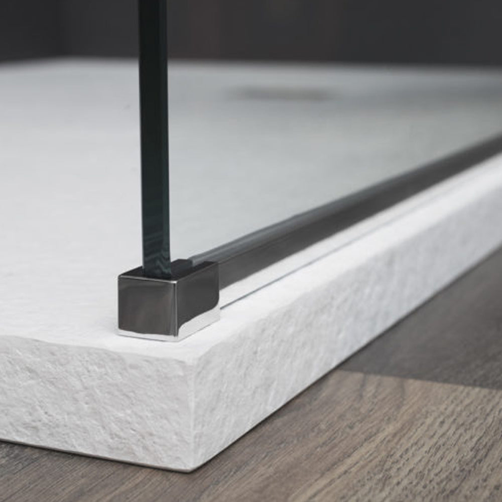  Parete doccia Walk In cm 80 con paretina mobile da cm 40 cristallo temperato trasparente 8mm Beauty Carbon by CeramicStore | Lo specialista del tuo bagno