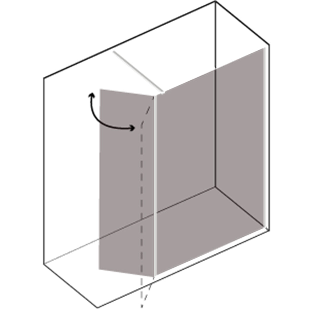  Parete doccia Walk In cm 80 con paretina mobile da cm 40 cristallo temperato trasparente 8mm Beauty Carbon by CeramicStore | Lo specialista del tuo bagno