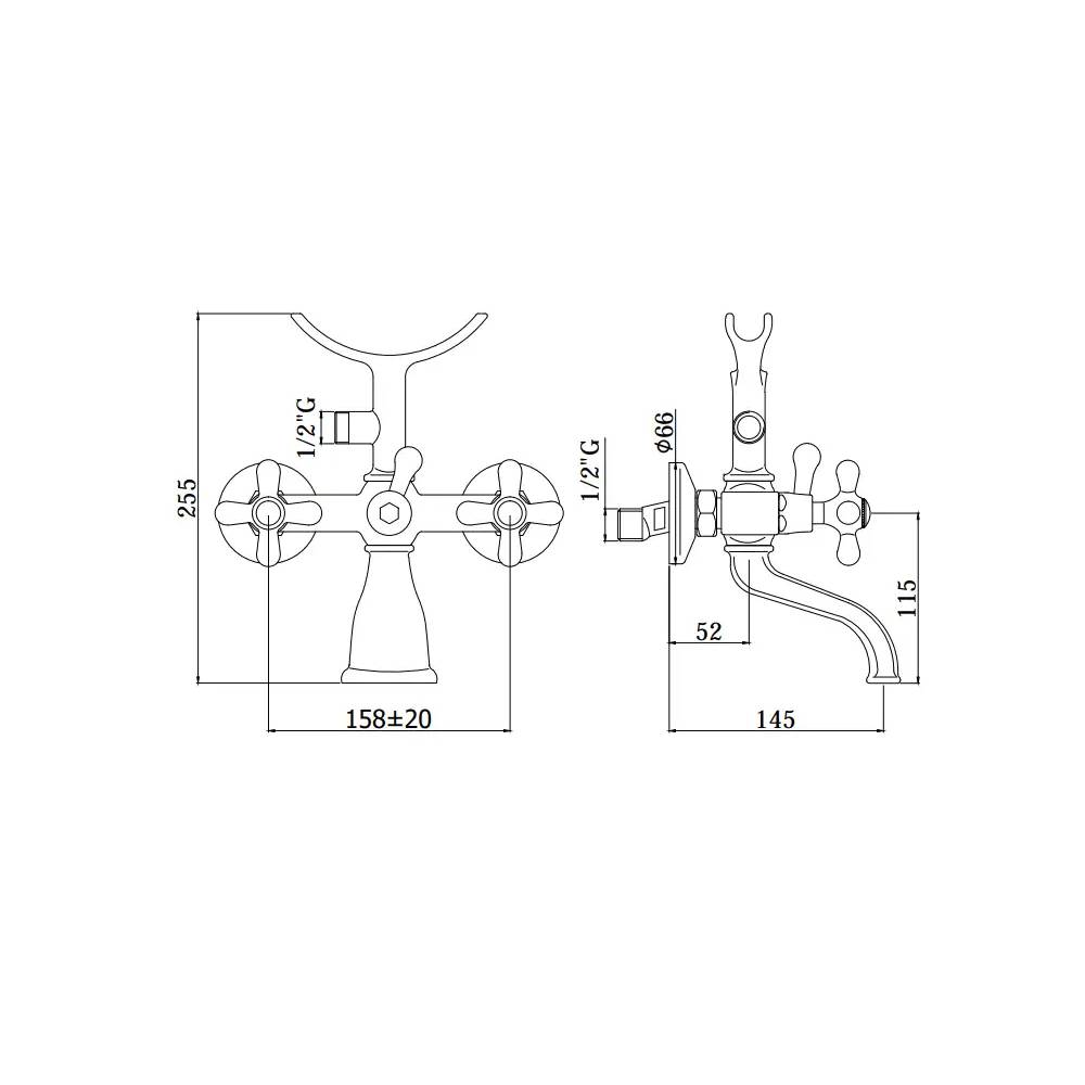  Gruppo vasca con doccetta lusso serie Iris modello IRV023CR cromato Paffoni by CeramicStore | Lo specialista del tuo bagno