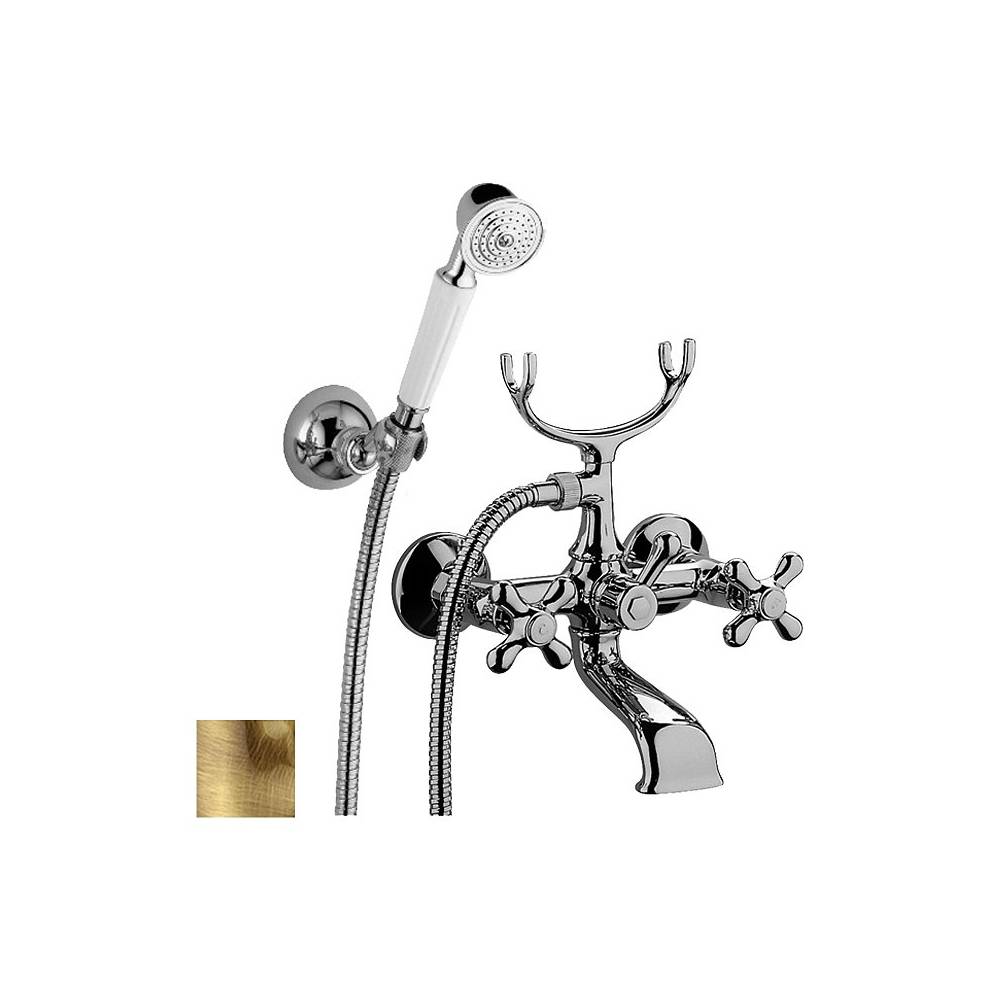 Gruppo vasca duplex lusso serie Iris modello IRV023BR bronzo Paffoni by CeramicStore | Lo specialista del tuo bagno