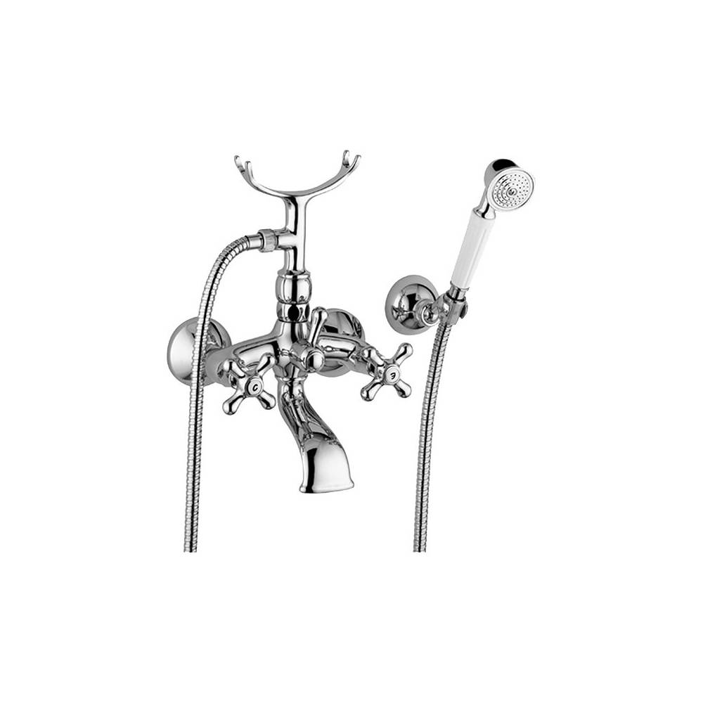 Gruppo vasca retrà² con forcella e supporto snodato serie Iris modello IRV027CR cromato Paffoni by CeramicStore | Lo specialista del tuo bagno