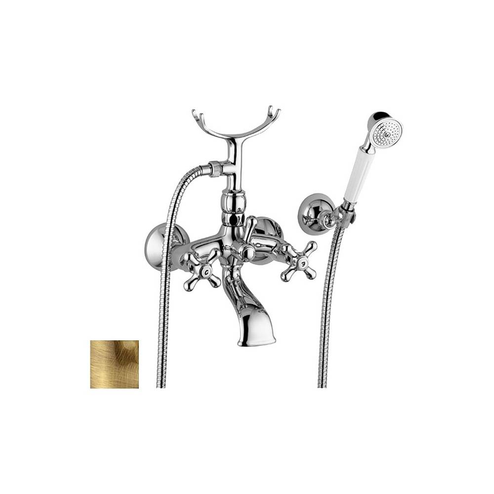 Gruppo vasca retrà² con forcella e supporto snodato serie Iris modello IRV027BR bronzo Paffoni by CeramicStore | Lo specialista del tuo bagno