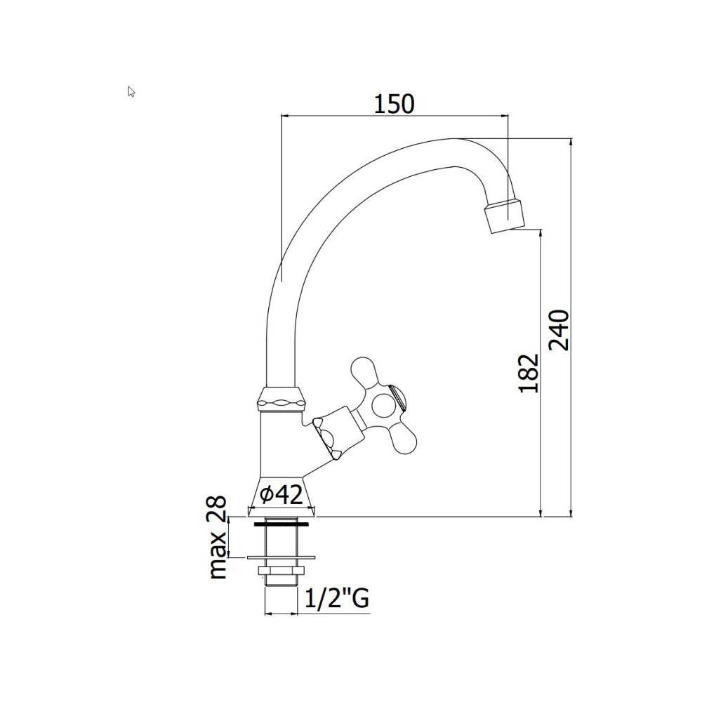  Rubinetto lavello con canna orientabile serie Iris modello IRV091BR bronzo Paffoni by CeramicStore | Lo specialista del tuo bagno