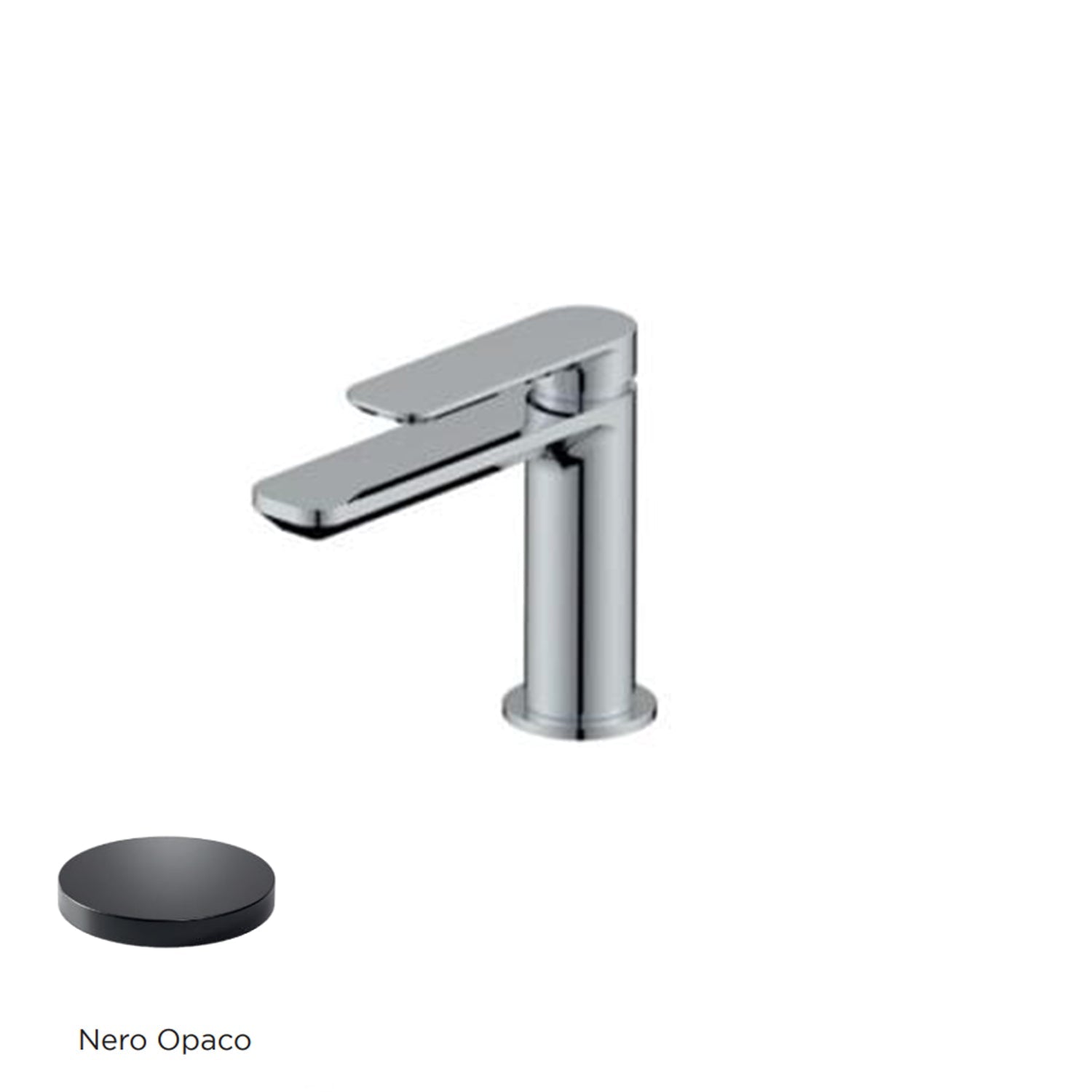 Miscelatore monocomando lavabo RubiFlux serie Azzurro - Nero Opaco by CeramicStore | Lo specialista del tuo bagno