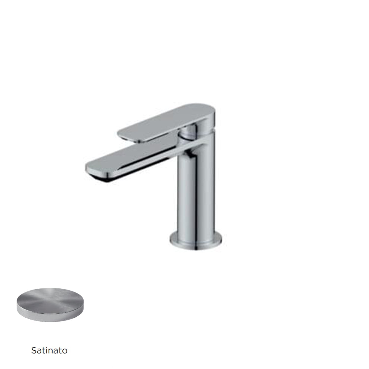 Miscelatore monocomando lavabo RubiFlux serie Azzurro - Satinato by CeramicStore | Lo specialista del tuo bagno