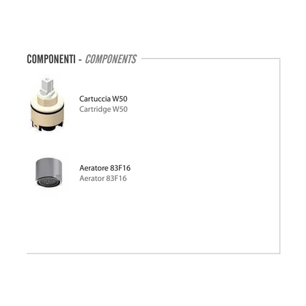  Set di miscelatori Lavabo Alto e Bidet senza scarico finitura cromata collezione Energy di Remer Rubinetterie by CeramicStore | Lo specialista del tuo bagno