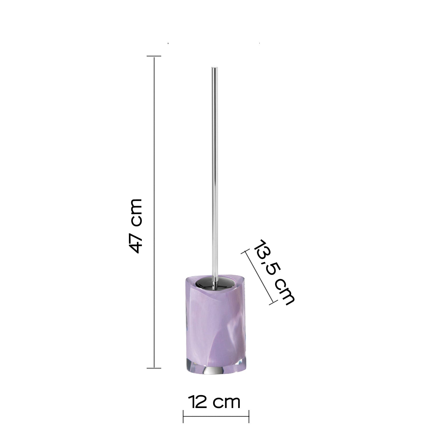  Scopino da appoggio con ciuffo in setole Gedy serie Twist - Lilla by CeramicStore | Lo specialista del tuo bagno